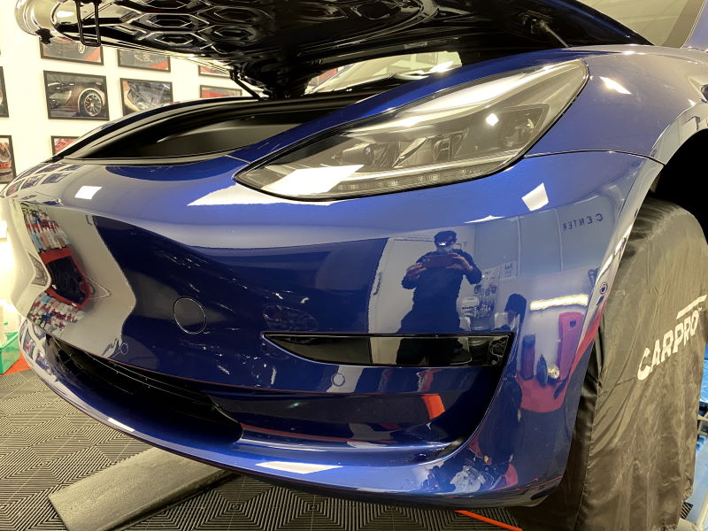 Model 3 Film de protection de peinture (PPF) pour le pare-chocs avant -  Tesla-Protect